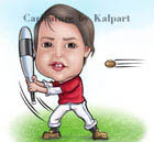 www.kalpart.com Baseball Kid Caricature